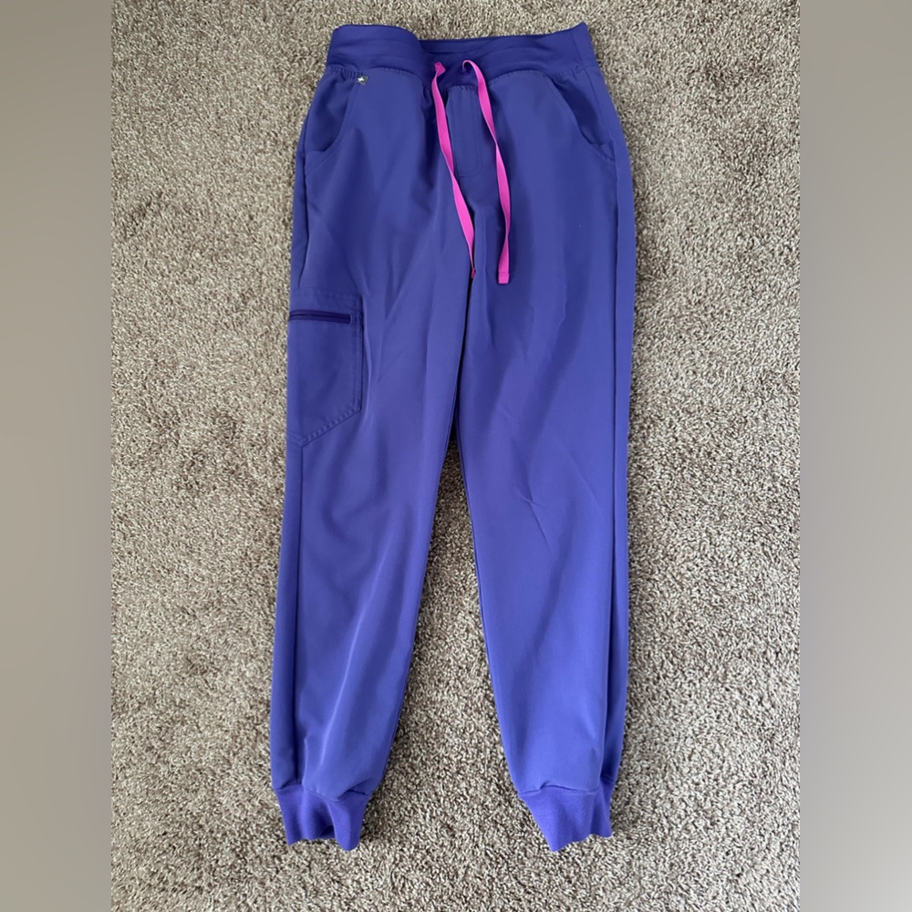 Figs Zamora High Waisted Jogger Scrub Pant Amethyst